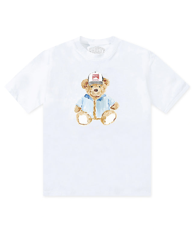 Market Studios Watercolor Teddy T-Shirt - White