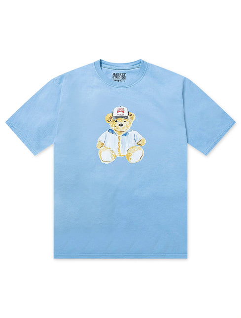 Market Studios Watercolor Teddy T-Shirt - Dusk Blue