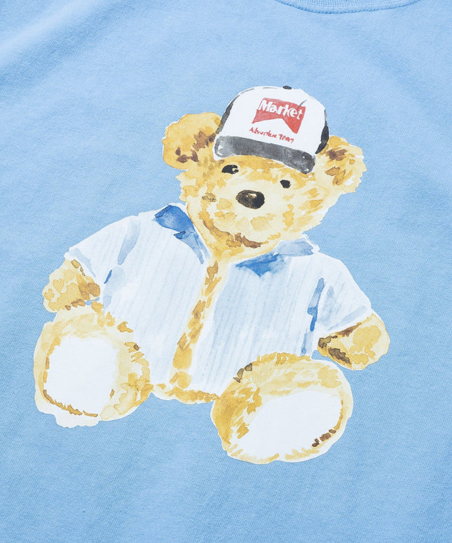 Market Studios Watercolor Teddy T-Shirt - Dusk Blue