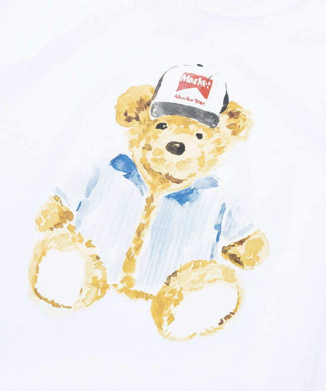 Market Studios Watercolor Teddy T-Shirt - White