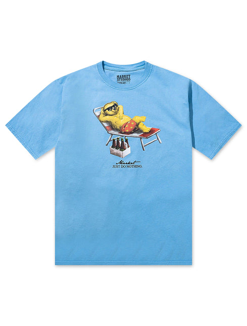 Market Studios Smiley Bearly A Care Tee - Dusk Blue