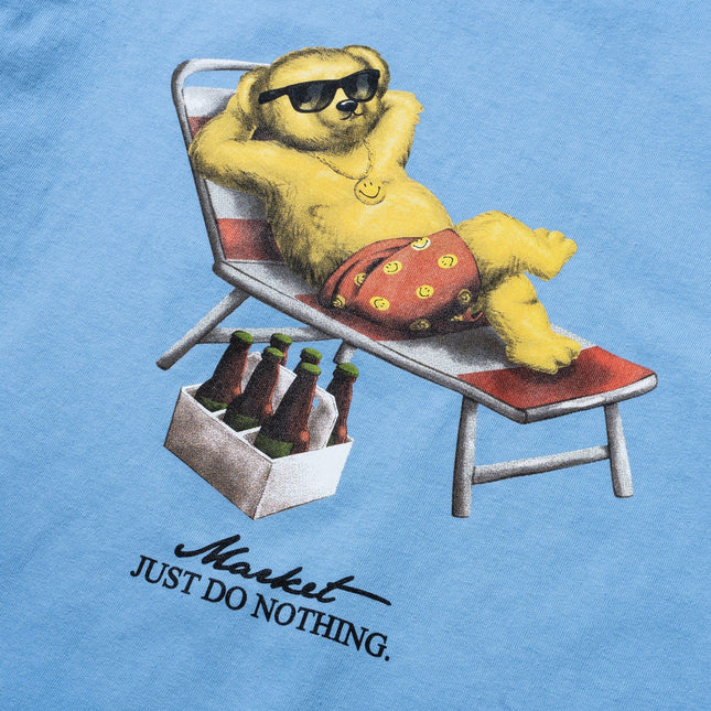 Market Studios Smiley Bearly A Care Tee - Dusk Blue