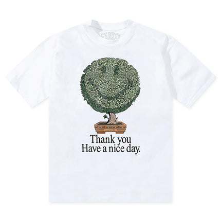 Market Studios Smiley Bonsai Tree Tee - White