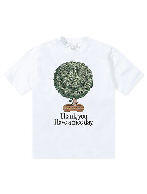 Market Studios Smiley Bonsai Tree Tee - White