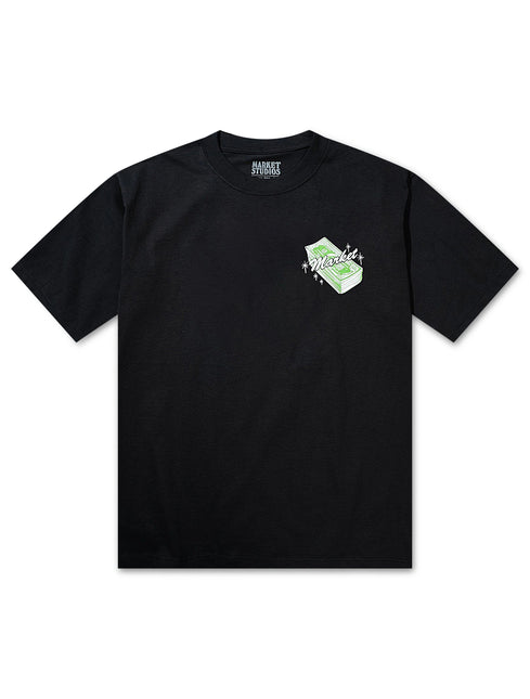 Market Studios Call My Plug Tee - Washed Black