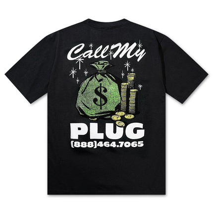 Market Studios Call My Plug Tee - Washed Black