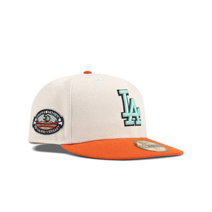 New Era 5950 Dodgers "50Th Anniversary" Patch Hat - Denim Exchange USA