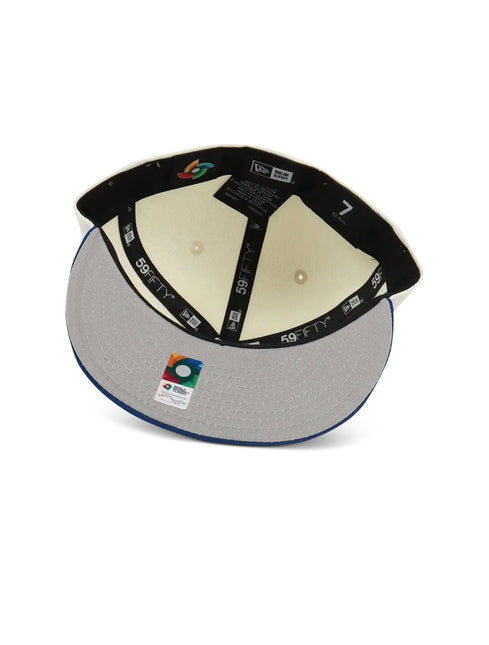 New Era 5950 Wbc Mexico Hat - Chrome/ Royal Blue - Denim Exchange USA
