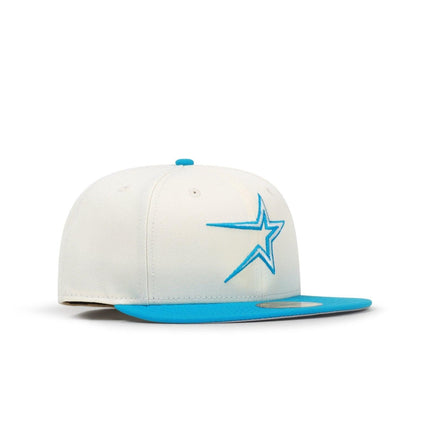 Buy New Era 5950 Houston Astros Starboy Hat - Chrome/Blue