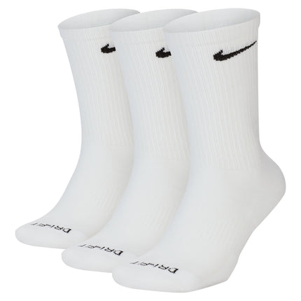 Nike Adult 3-Pack Everyday Plus Cushioned - White