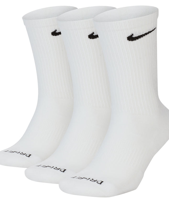 Nike Adult 3-Pack Everyday Plus Cushioned - White