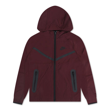 Buy Nike Boys Tech Fleece Hoodie - Burgundy Crush/Black