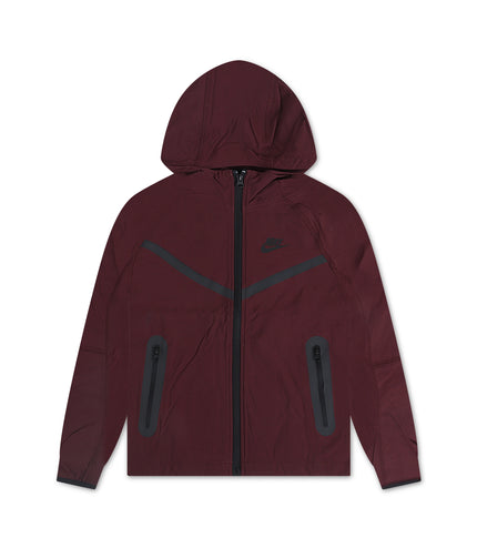 Buy Nike Boys Tech Fleece Hoodie - Burgundy Crush/Black