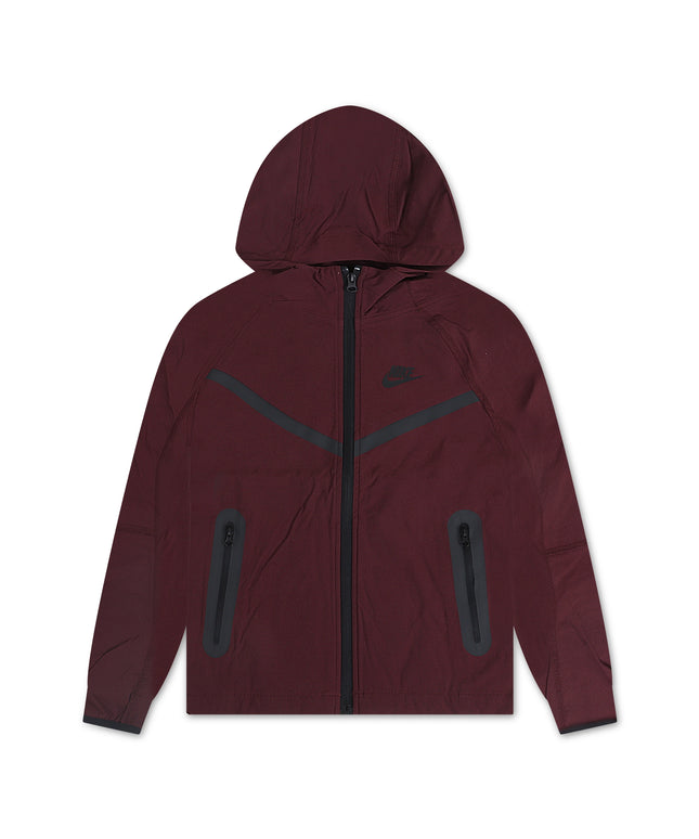 Buy Nike Boys Tech Fleece Hoodie - Burgundy Crush/Black