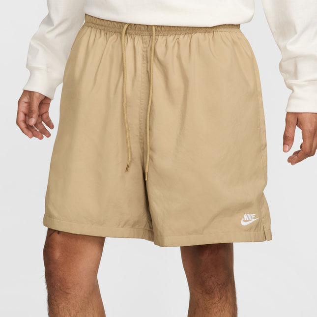 Nike Mens Club Parachute Shorts - Beige/White