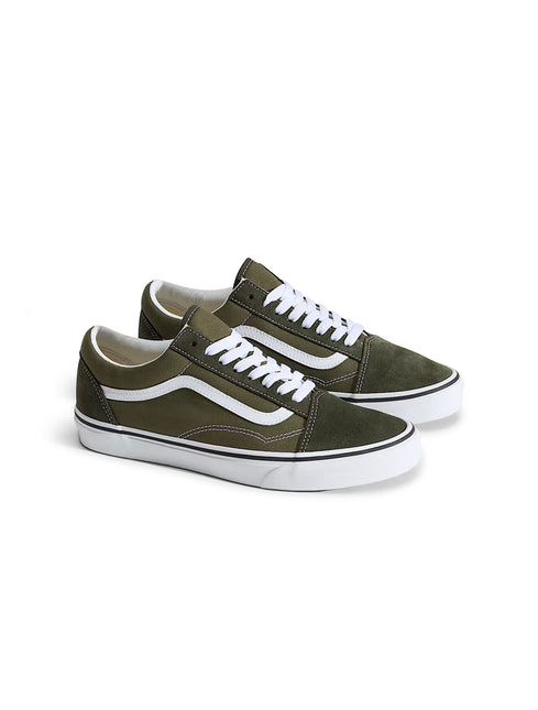 Vans Big Kids Old Skool - Obsidian/Fern