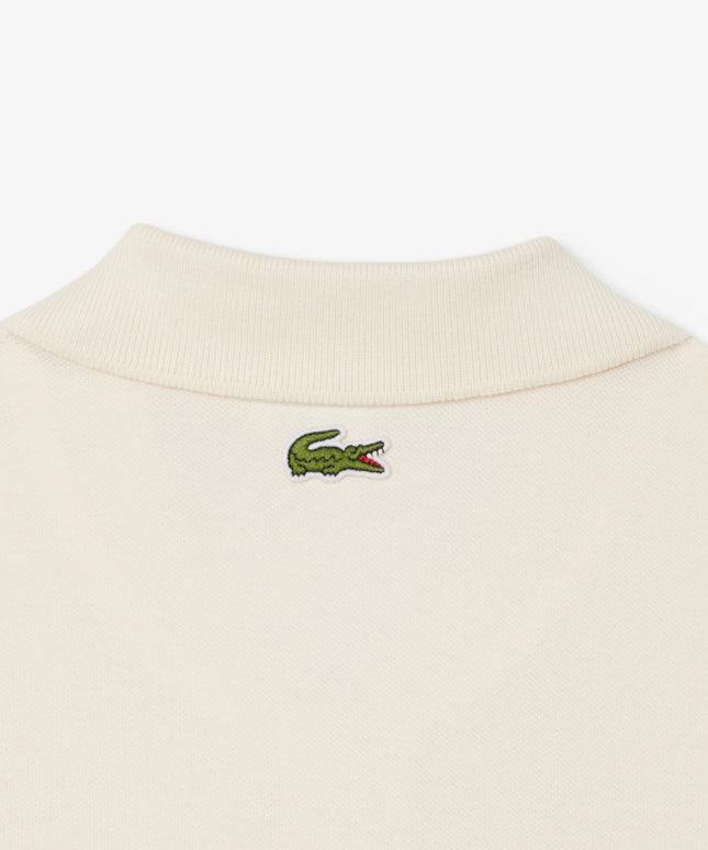 Lacoste Mens Classic Fit Petit Pique Badge Polo - Cream
