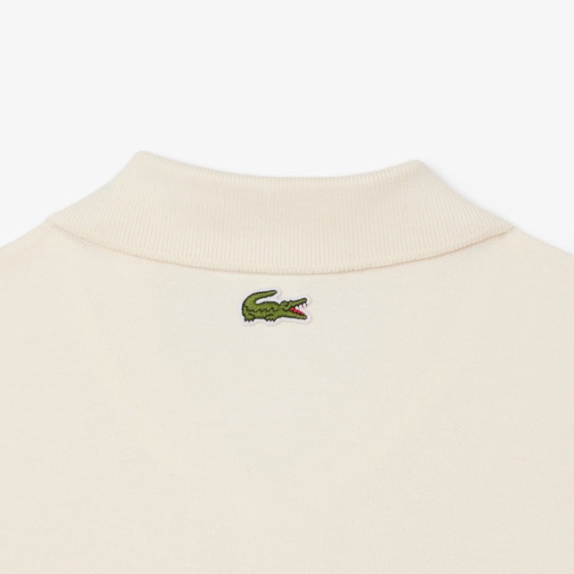Lacoste Mens Classic Fit Petit Pique Badge Polo - Cream