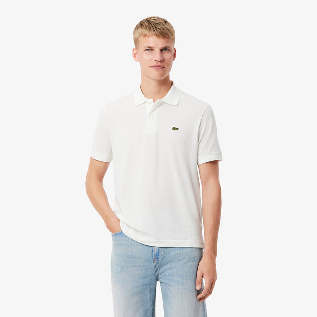 Lacoste Mens Light Pique Polo - White