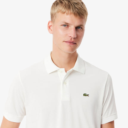 Lacoste Mens Light Pique Polo - White
