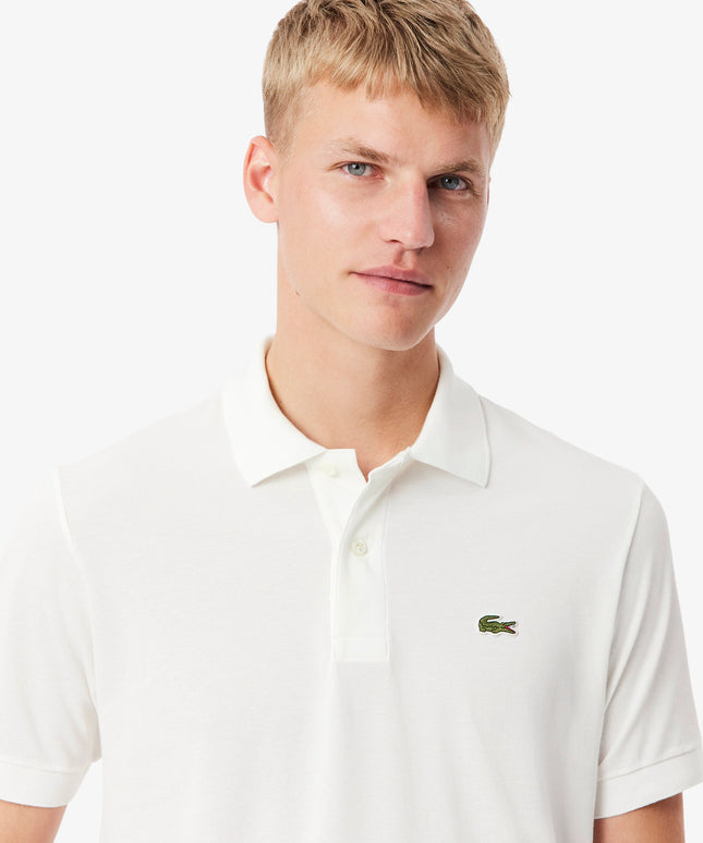 Lacoste Mens Light Pique Polo - White