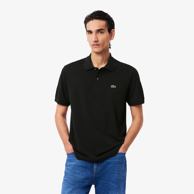 Lacoste Mens Light Pique Polo - Black