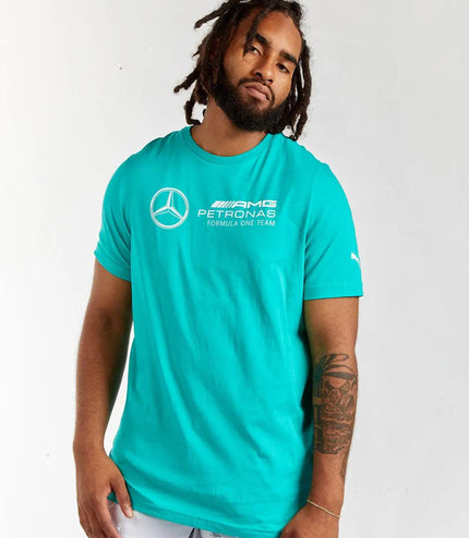 PUMA MERCEDES-AMG MOTORSPORT F1 ESSENTIALS LOGO TEE PUMA