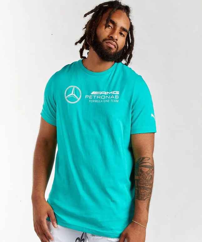 PUMA MERCEDES-AMG MOTORSPORT F1 ESSENTIALS LOGO TEE PUMA