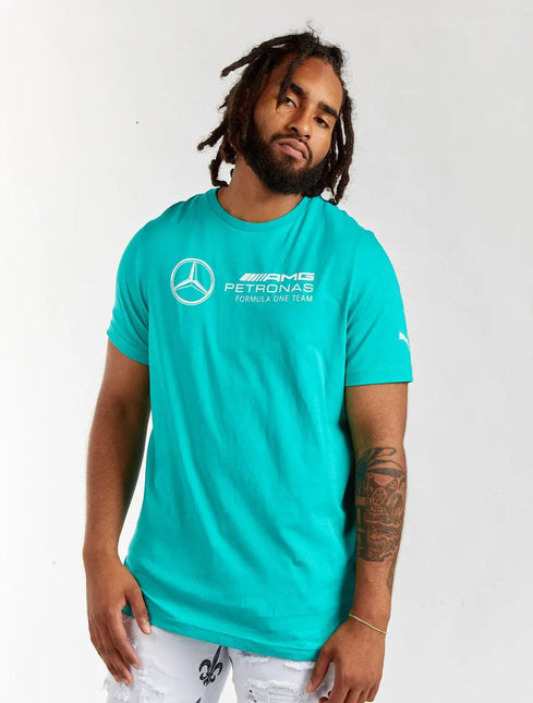 PUMA MERCEDES-AMG MOTORSPORT F1 ESSENTIALS LOGO TEE PUMA