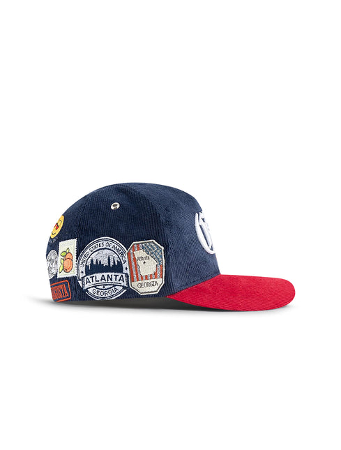 GasNYC Peach State Corduroy Hat - Navy