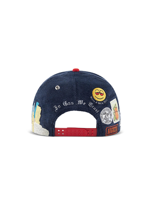 GasNYC Peach State Corduroy Hat - Navy