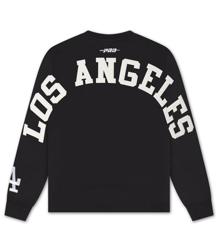 Pro Standard Dodgers Lightweight Wingspan Long Sleeve - Black/White