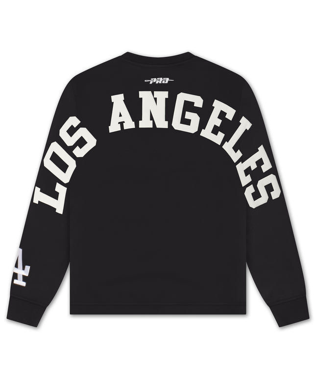 Pro Standard Dodgers Lightweight Wingspan Long Sleeve - Black/White