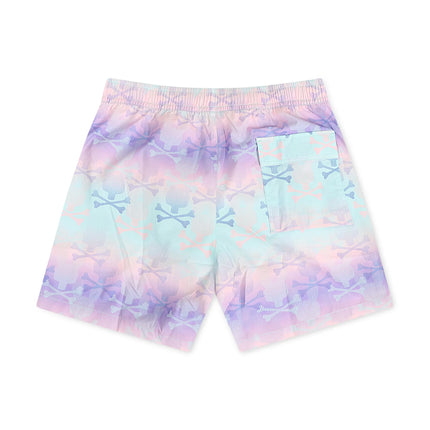 Psycho Bunny Forster Bunny Printed Swim Trunk - Lavender Gray