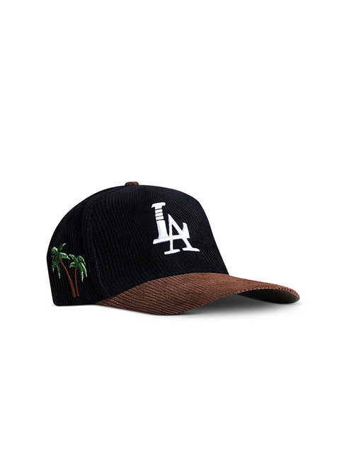 Reference Paradise LA Corduroy Hat - Black/Brown