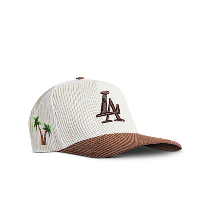 Reference Paradise Corduroy Hat - Cream/Brown