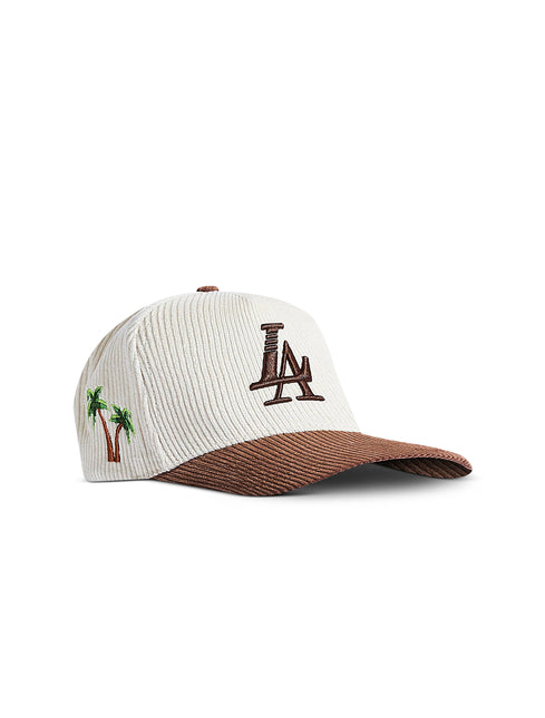 Reference Paradise Corduroy Hat - Cream/Brown