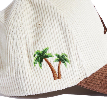 Reference Paradise Corduroy Hat - Cream/Brown