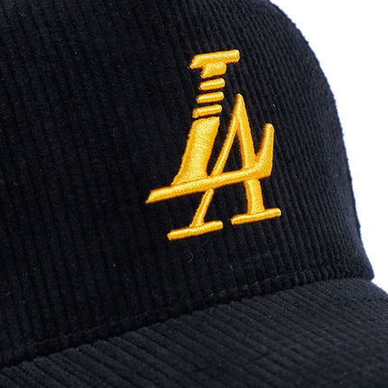 Reference Paradise LA Corduroy Hat - Black/Yellow