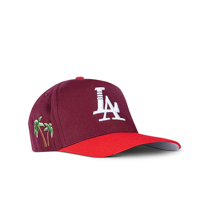 Reference Paradise LA Hat - Burgundy/Red