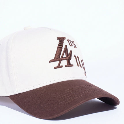 Reference Paradise LA Script Hat - Cream/Brown