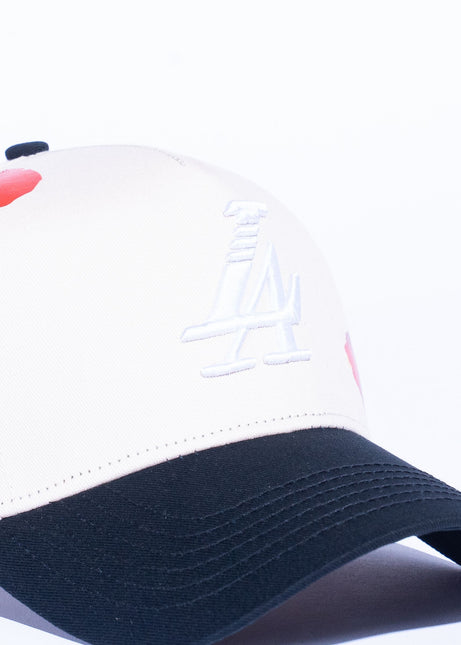 Reference Paradise LA Rose Pedals Hat - Cream/Black