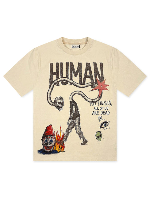 All Human Runaway Tee - Cream