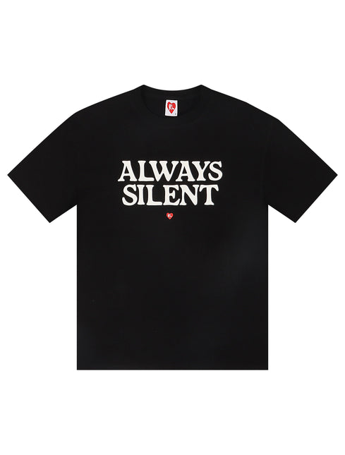 Buy Red Letters Blah Blah Blah Tee - Black