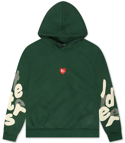 Shop Red Letters Copy Me Scattered Hoodie - Green