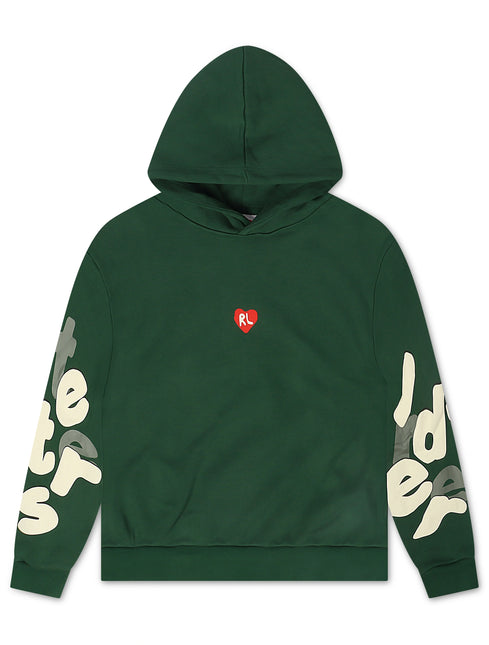 Shop Red Letters Copy Me Scattered Hoodie - Green