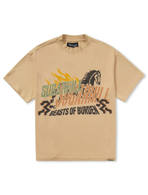Sugarhill Beasts Of Burden Tee - Latte - Denim Exchange
