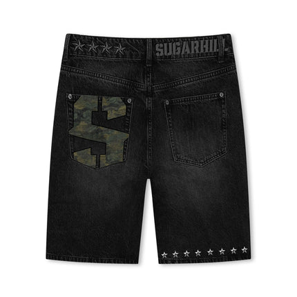 Sugarhill Platoon Jorts - Black Wash