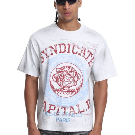 Syndicate Capital P Tee - White