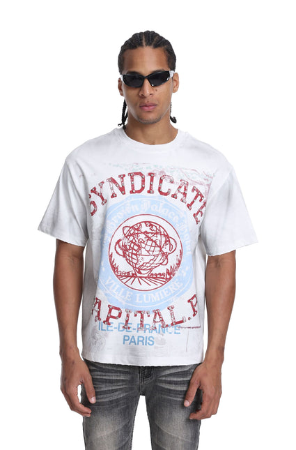Syndicate Capital P Tee - White